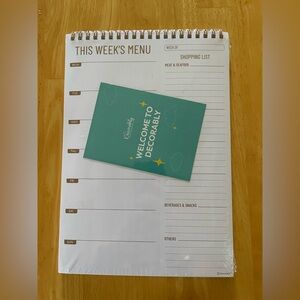 Decorably Weekly Fridge Menu Card